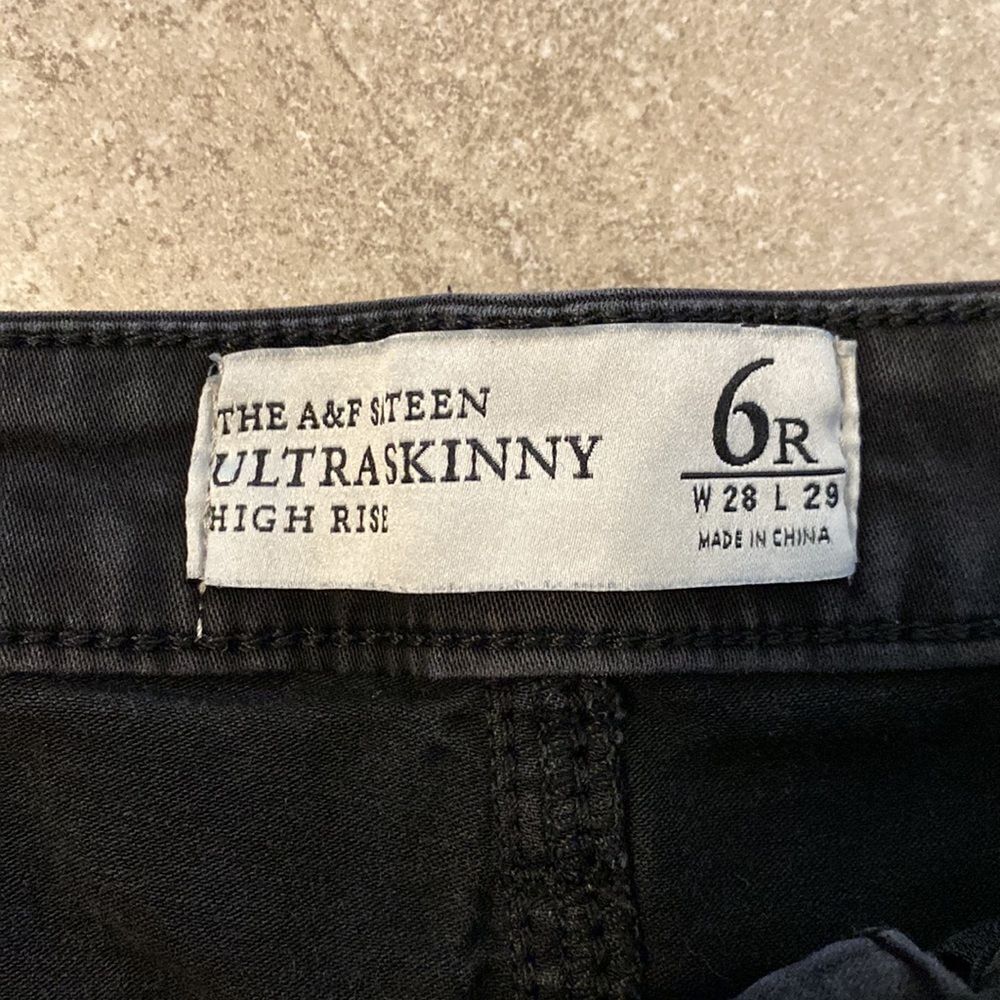 Abercrombie and Fitch Ultra Skinny High Rise 6R 28W 29L Chino Pants - Picture 5 of 6
